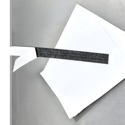 Harfington Magnetic Strip w White Adhesive Tape 16.4 Feet