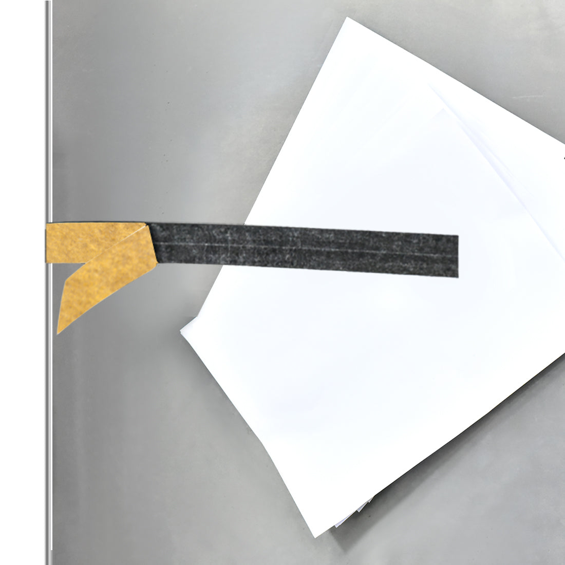 Harfington Magnetic Strip w White Adhesive Tape 16.4 Feet