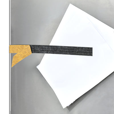 Harfington Magnetic Strip w White Adhesive Tape 16.4 Feet