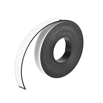 Harfington Magnetic Strip w White Adhesive Tape 16.4 Feet