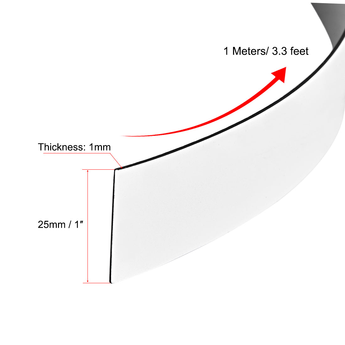 Harfington Magnetic Strip for Crafts, 1 Inch