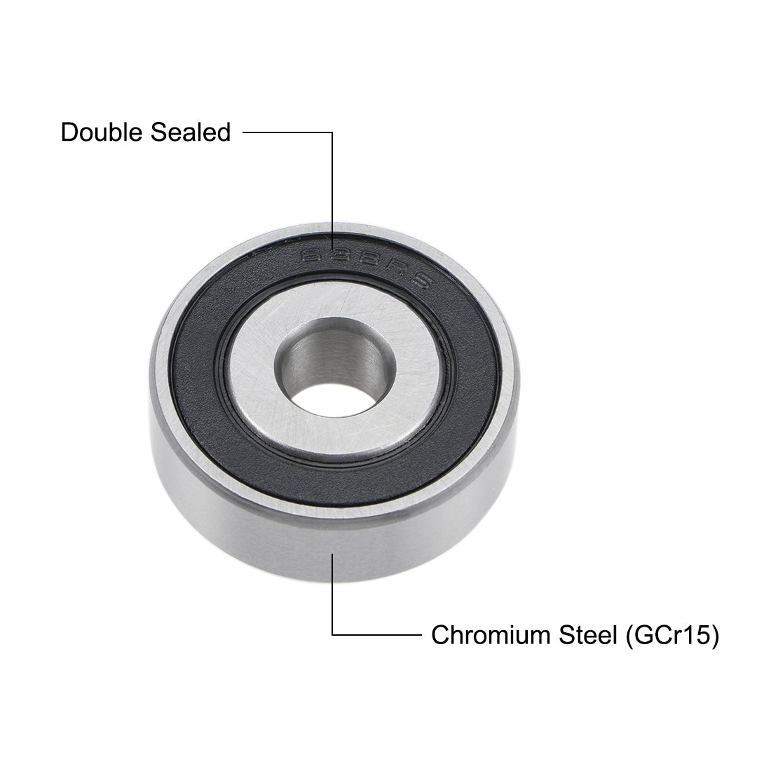 Harfington Deep Groove Ball Bearings Double Seal Chrome Steel ABEC3