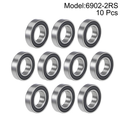 Harfington Deep Groove Ball Bearings Thin Section Double Sealed Chrome Steel ABEC3