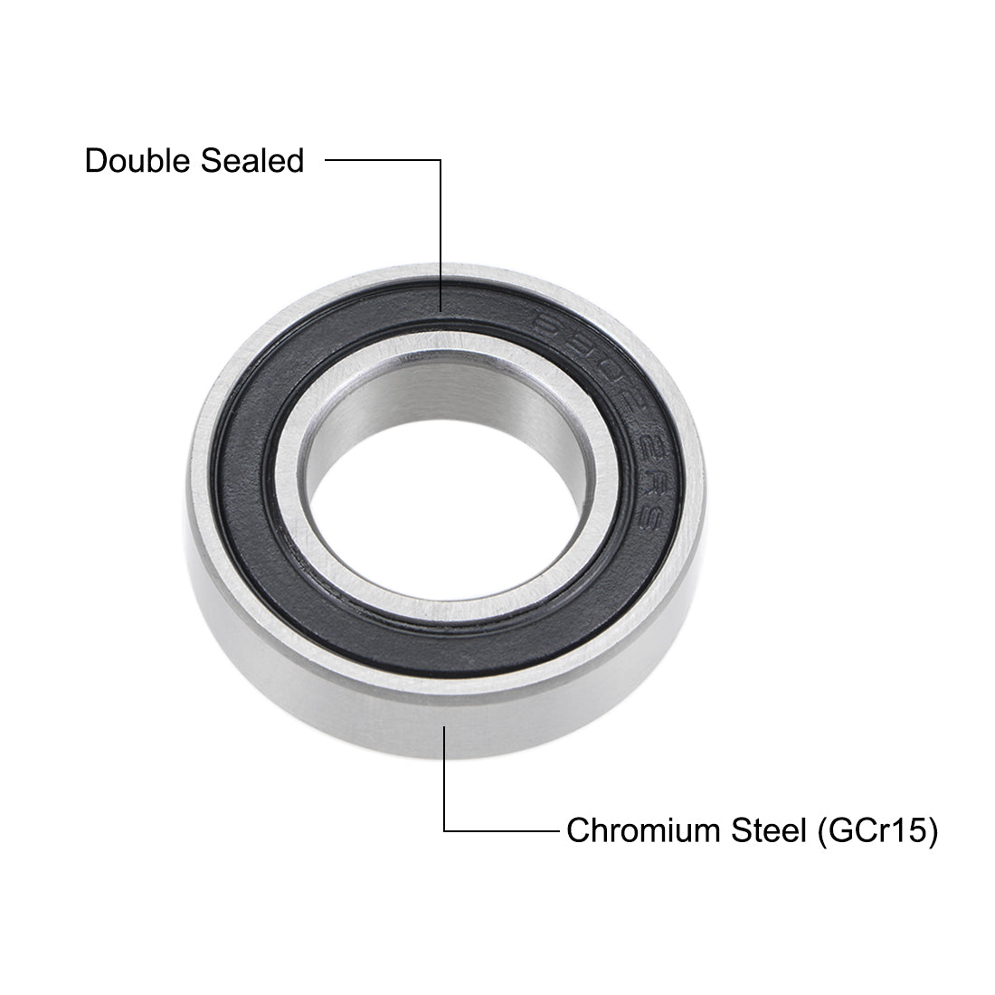 Harfington Deep Groove Ball Bearings Thin Section Double Sealed Chrome Steel ABEC3