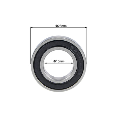 Harfington Deep Groove Ball Bearings Thin Section Double Sealed Chrome Steel ABEC3