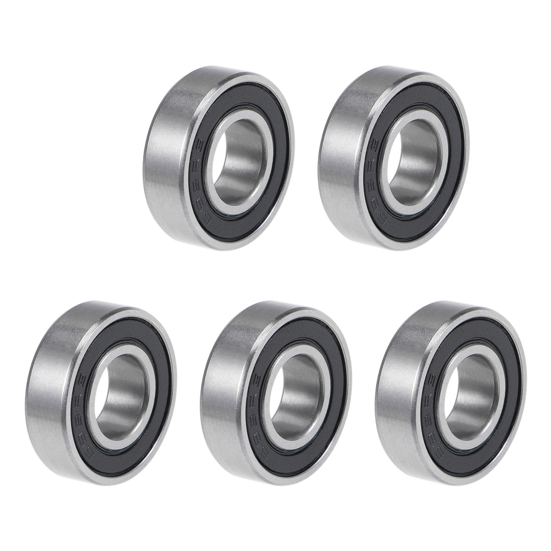 Harfington 699-2RS Deep Groove Ball Bearings 9x20x6mm Double Sealed Chrome Steel P6 5pcs