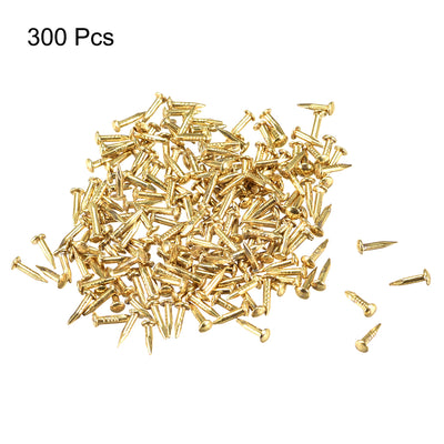 Harfington Small Tiny Nails 1X6mm for DIY Decorative Pictures Wooden Boxes Household Accessories 300pcs