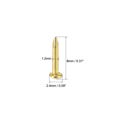 Harfington Small Tiny Nails 1X8mm for DIY Decorative Pictures Wooden Boxes Household Accessories 500pcs