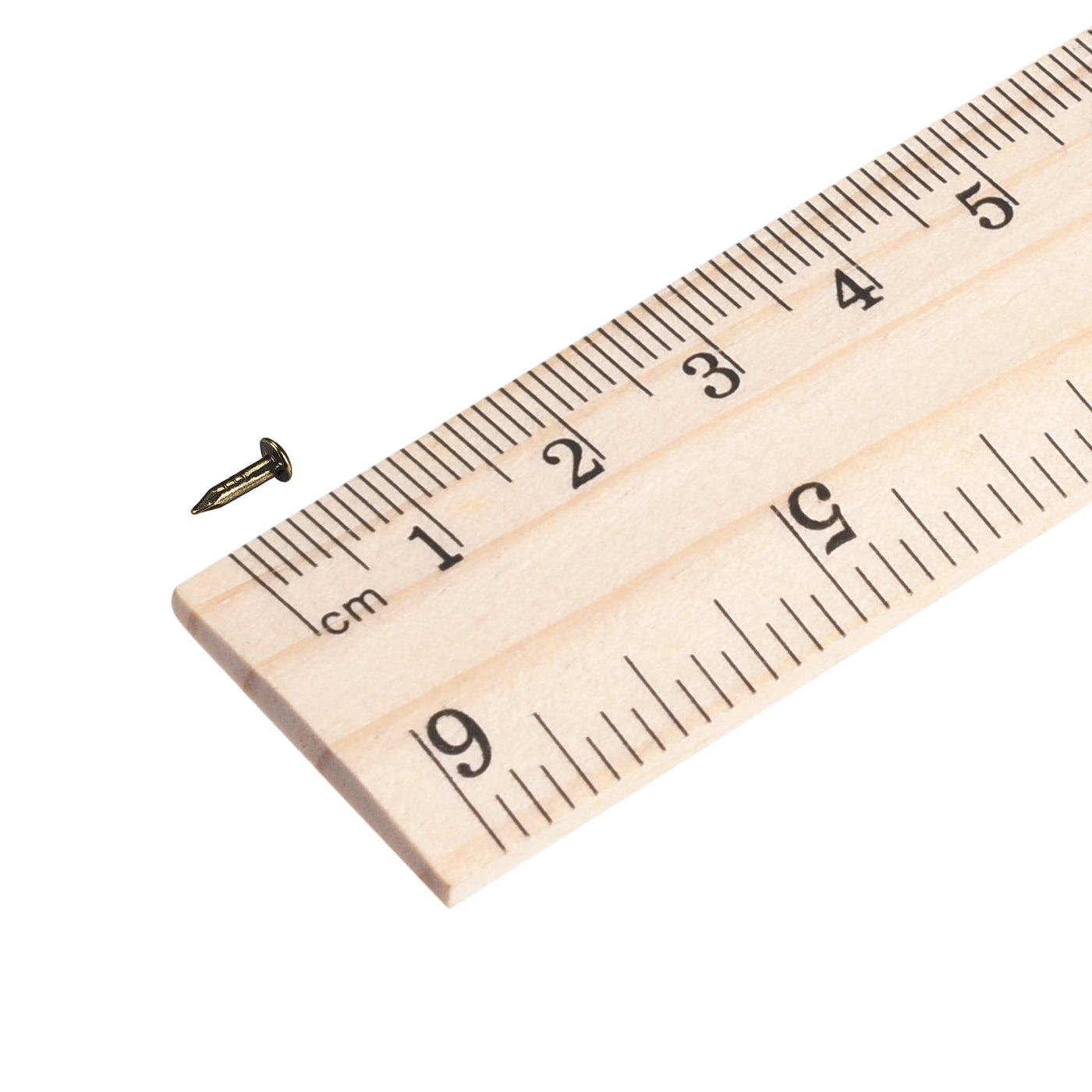 Harfington Small Tiny Nails 1X6mm for DIY Decorative Pictures Wooden Boxes Household Accessories Bronze Tone 200pcs