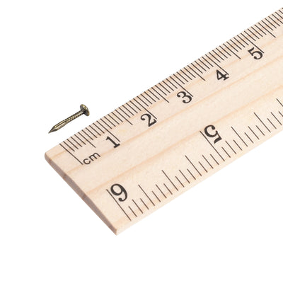 Harfington Small Tiny Nails 1X10mm for DIY Decorative Pictures Wooden Boxes Household Accessories Bronze Tone 500pcs