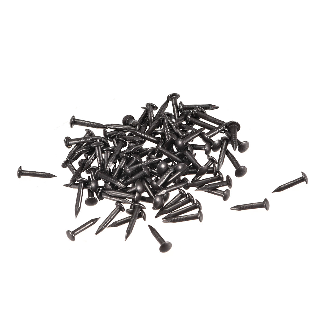 Harfington Tiny Nails 1.2mmX8mm for DIY Decorative Pictures Wooden Boxes Household Accessories Black 200pcs