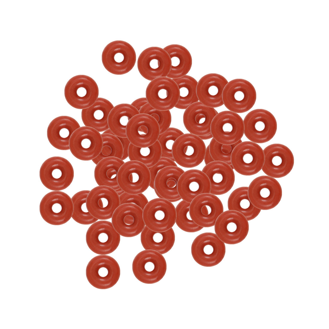 Harfington Silicone O-Rings OD, Inner Diameter, Width, Seal Gasket Red 50 Piece