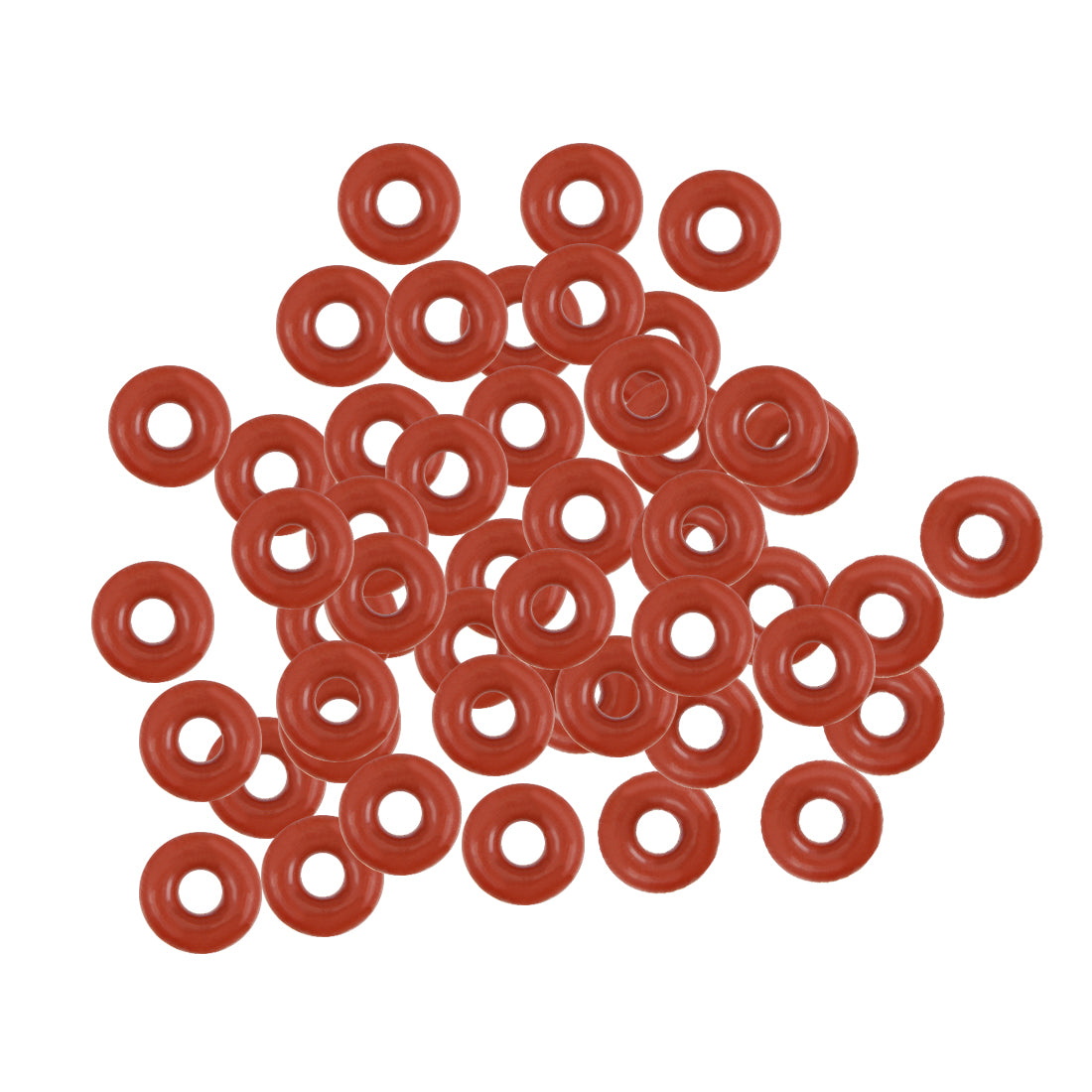 Harfington Silicone O-Rings OD, Inner Diameter, Width, Seal Gasket Red 50 Piece