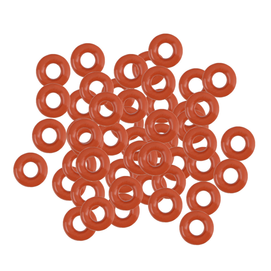 Harfington Silicone O-Rings OD, Inner Diameter, Width, Seal Gasket Red 50 Piece
