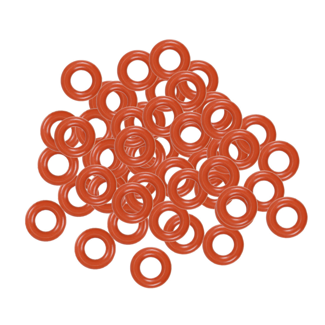 Harfington Silicone O-Rings OD, Inner Diameter, Width, Seal Gasket Red 50 Piece
