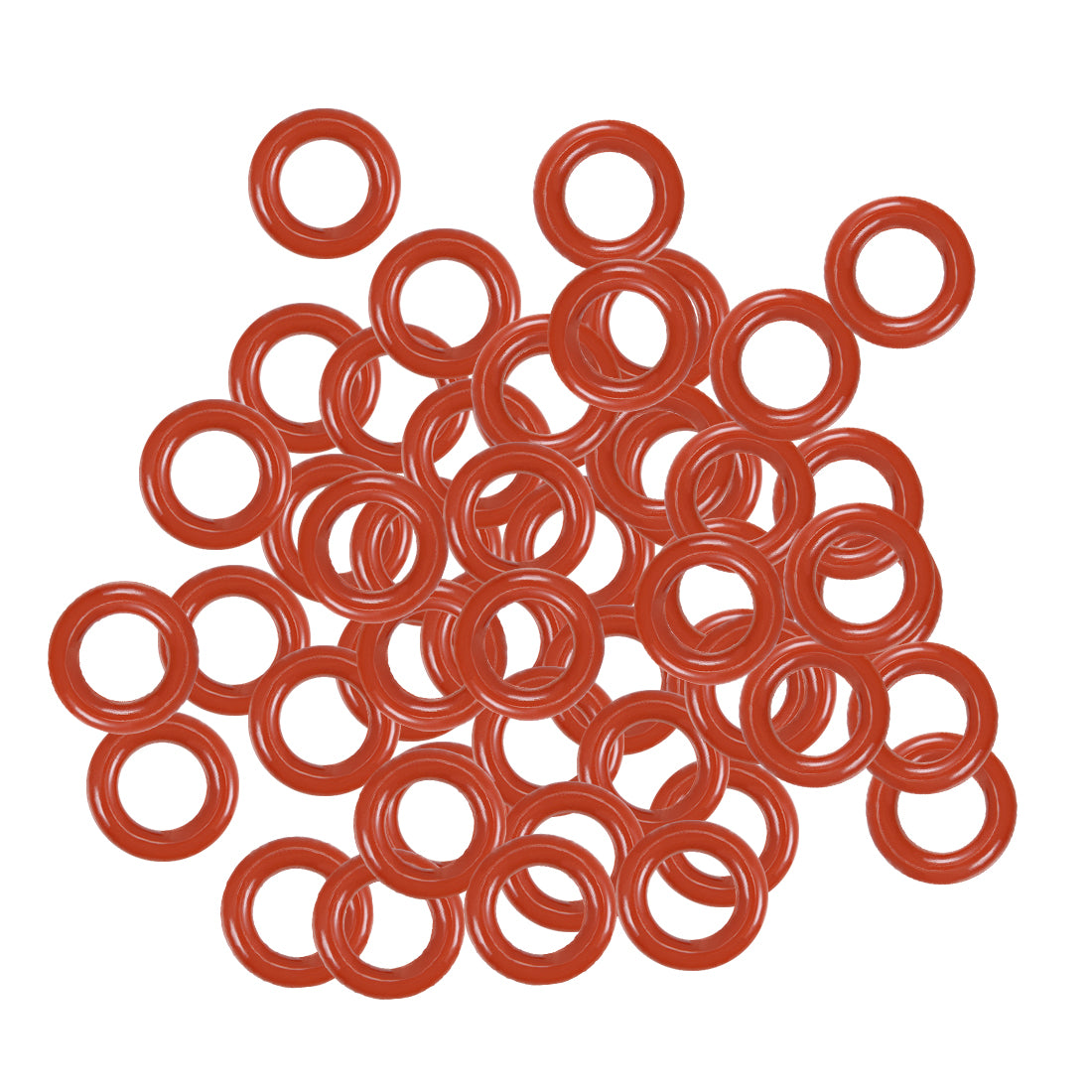 Harfington Silicone O-Rings OD, Inner Diameter, Width, Seal Gasket Red 50 Piece