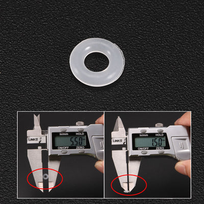 Harfington Silicone O-Rings Gasket for Compressor Valves Pipe Repair