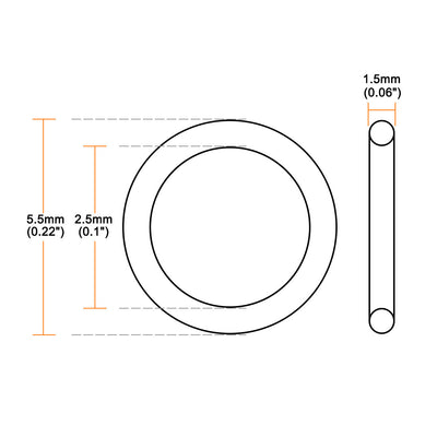 Harfington Silicone O-Rings Gasket for Compressor Valves Pipe Repair