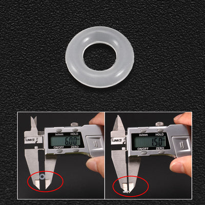 Harfington Silicone O-Rings Gasket for Compressor Valves Pipe Repair