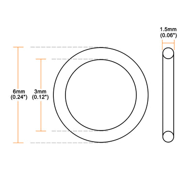 Harfington Silicone O-Rings Gasket for Compressor Valves Pipe Repair
