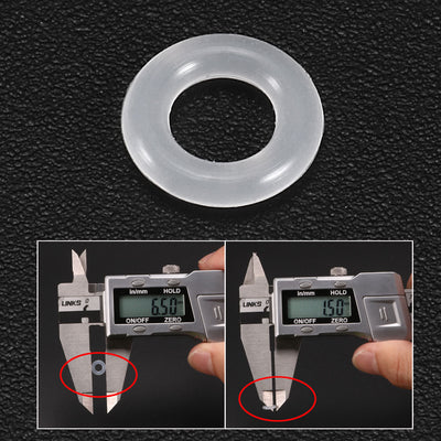 Harfington Silicone O-Rings Gasket for Compressor Valves Pipe Repair