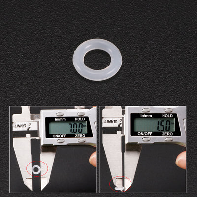 Harfington Silicone O-Rings Gasket for Compressor Valves Pipe Repair