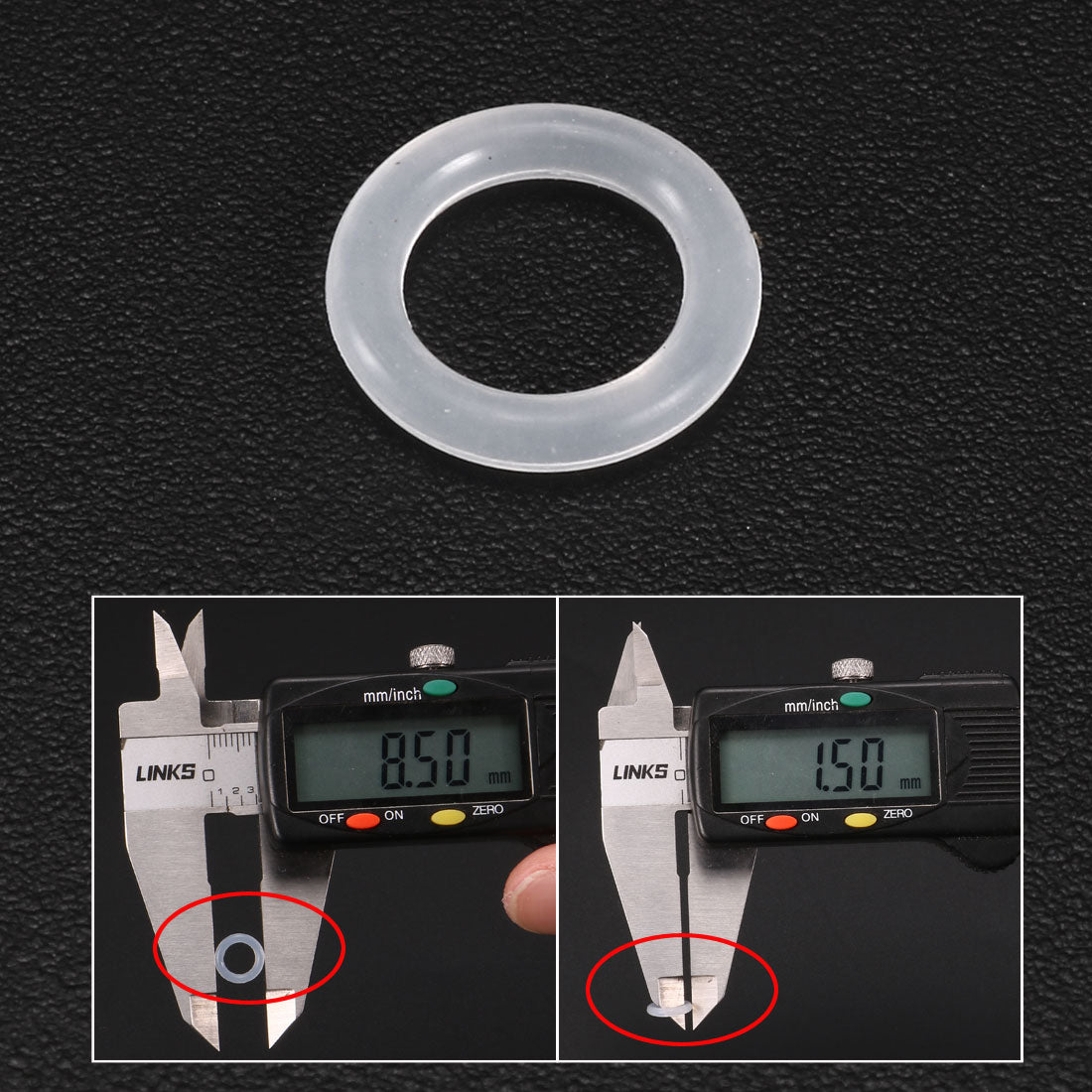 Harfington Silicone O-Rings Gasket for Compressor Valves Pipe Repair