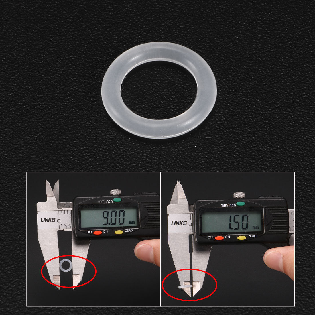 Harfington Silicone O-Rings Gasket for Compressor Valves Pipe Repair