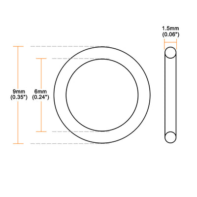 Harfington Silicone O-Rings Gasket for Compressor Valves Pipe Repair