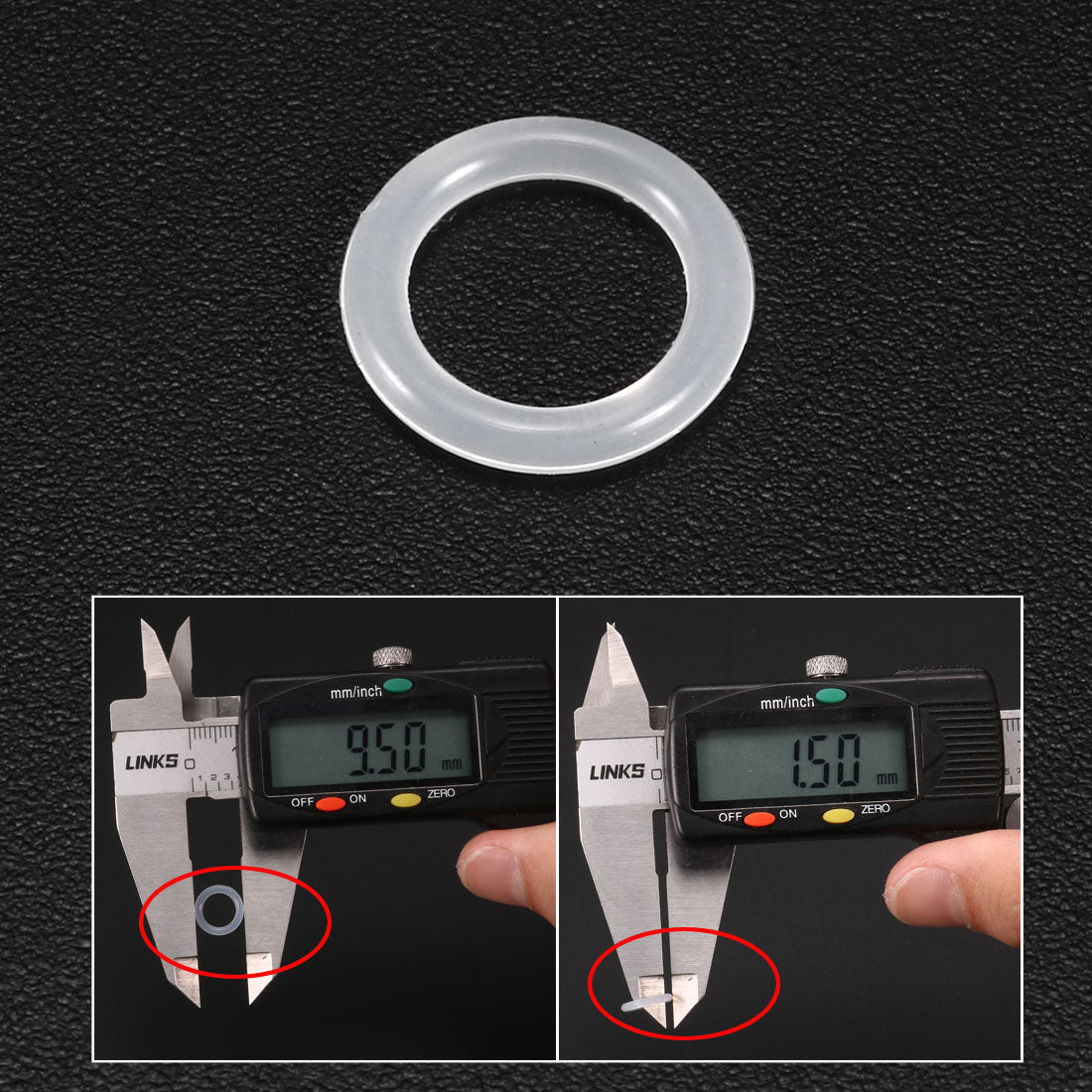Harfington Silicone O-Rings Gasket for Compressor Valves Pipe Repair