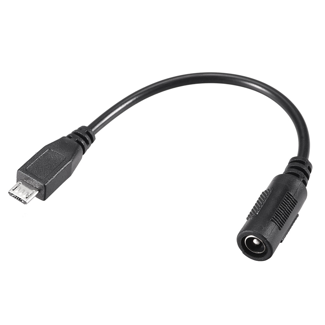 Harfington 17cm DC Female Power Supply 5.5x2.1mm Adapter to Micro USB Plug Male Cable 2pcs