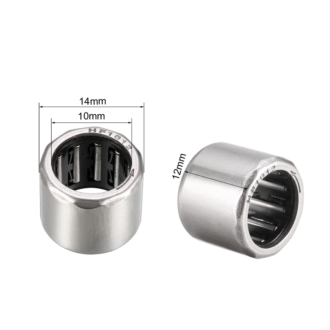 Harfington Needle Roller Bearings, Chrome Steel Needles One Way Clutch Bearing Metric
