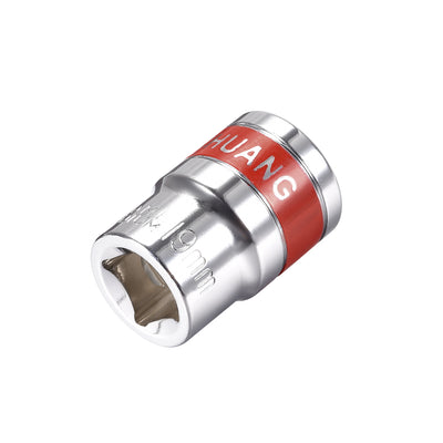 Harfington 1/2-Inch Drive by 19mm Shallow Socket with Red Band, Cr-V, 12-Point, Metric