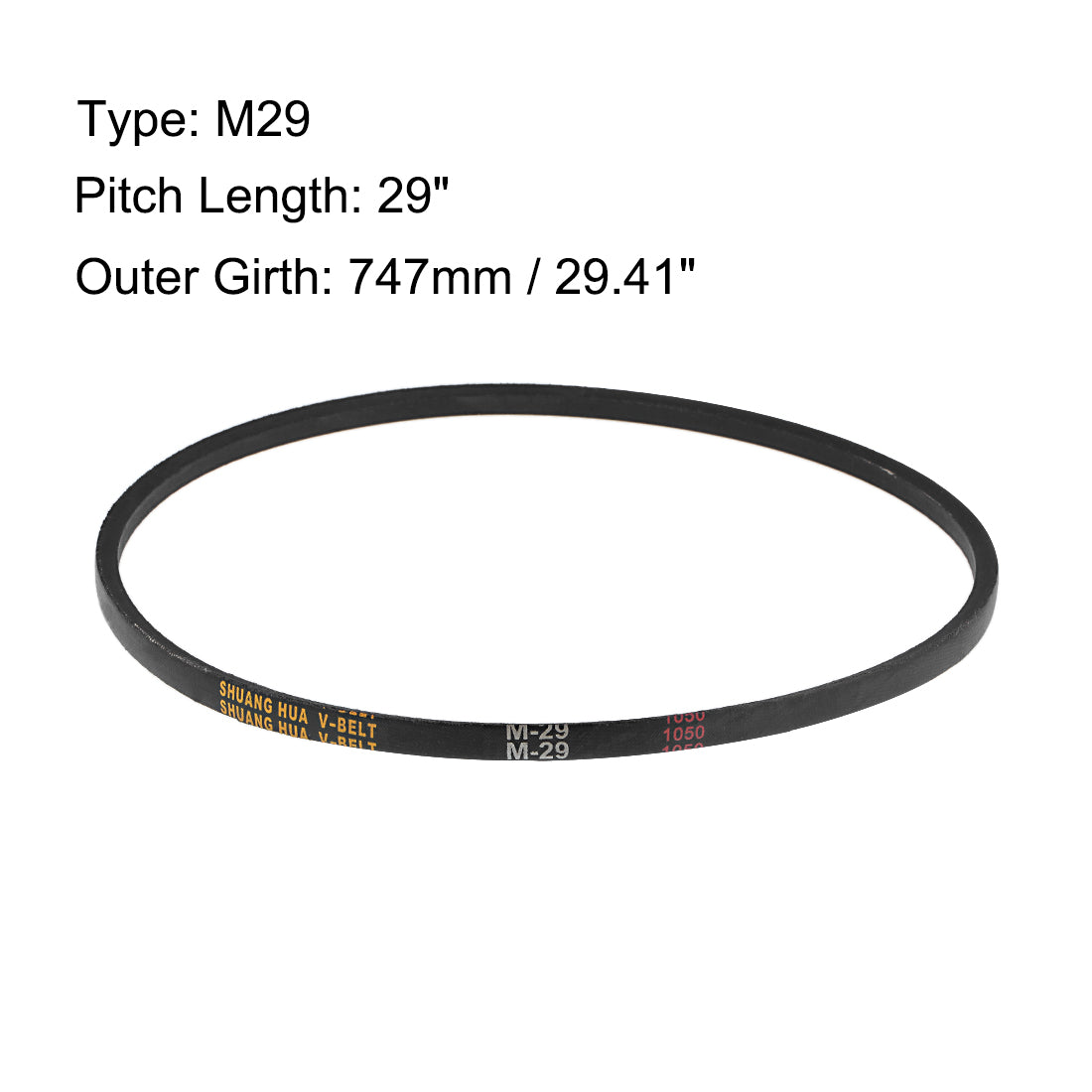 Harfington Drive V-Belt Pitch Length Industrial Power Rubber Transmission Belt