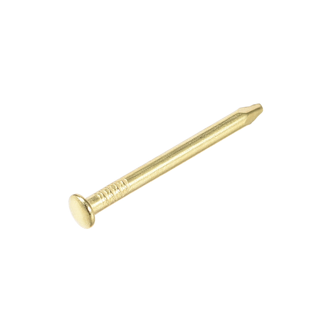 Harfington Small Tiny Nails 1.5X19mm for DIY Decorative Wooden Boxes Gold Tone 100pcs