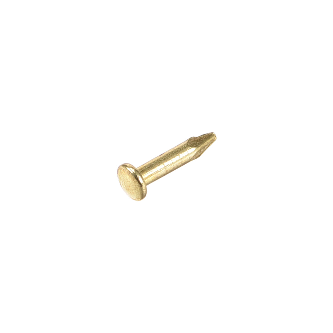 Harfington Small Tiny Nails 1.8X8mm for DIY Decorative Wooden Boxes Gold Tone 100pcs