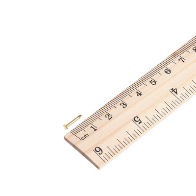 Harfington Small Tiny Nails 1.8X10mm for DIY Decorative Wooden Boxes Gold Tone 300pcs