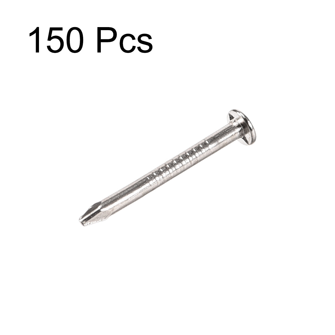Harfington Small Tiny Nails 1.5X19mm for DIY Decorative Wooden Boxes Silver Tone 150pcs