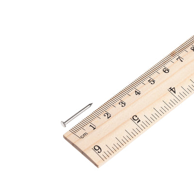 Harfington Small Tiny Nails 1.5X19mm for DIY Decorative Wooden Boxes Silver Tone 150pcs