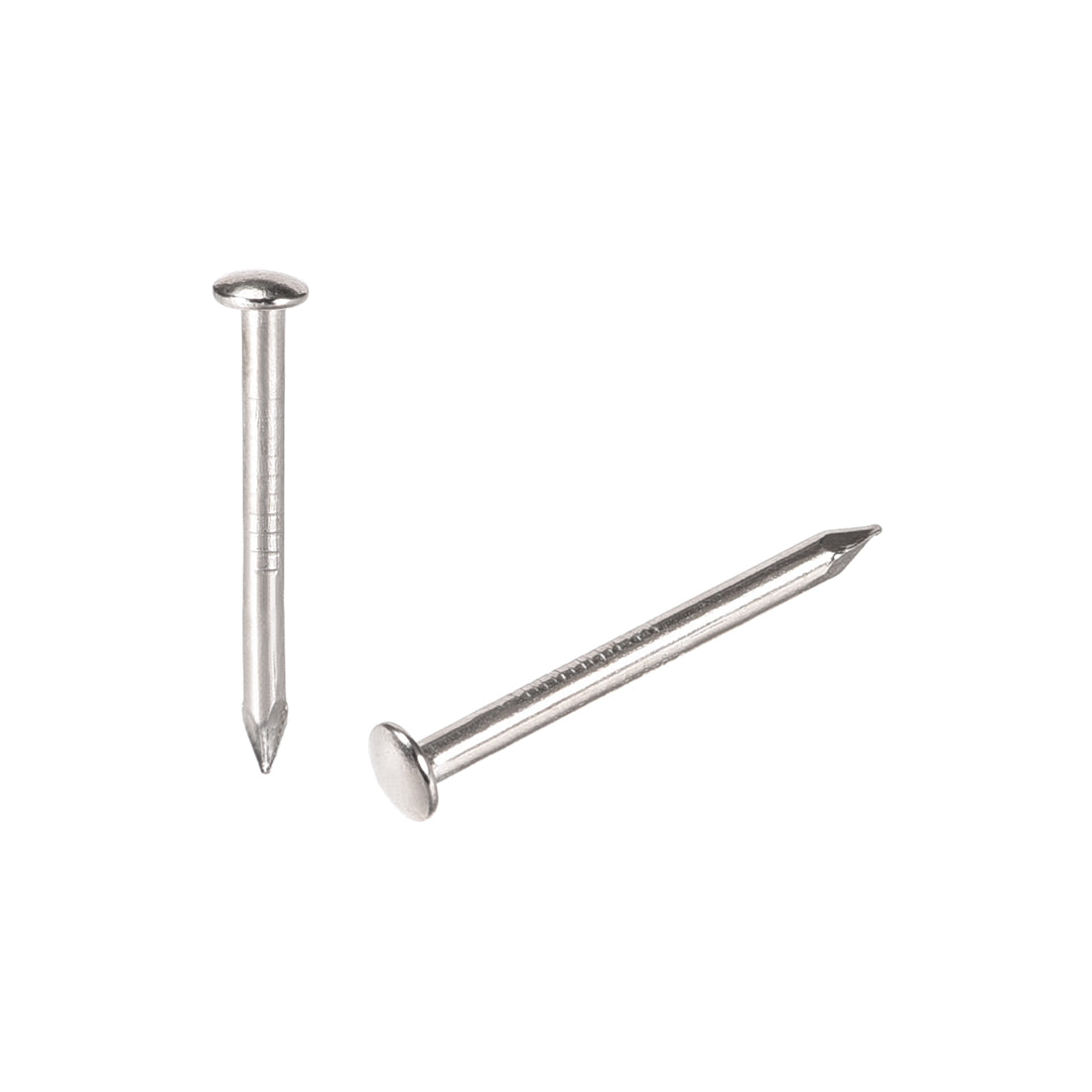 Harfington Small Tiny Nails 1.5X19mm for DIY Decorative Wooden Boxes Silver Tone 150pcs