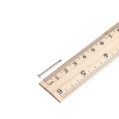 Harfington Small Tiny Nails 1.5X25mm for DIY Decorative Wooden Boxes Silver Tone 100pcs