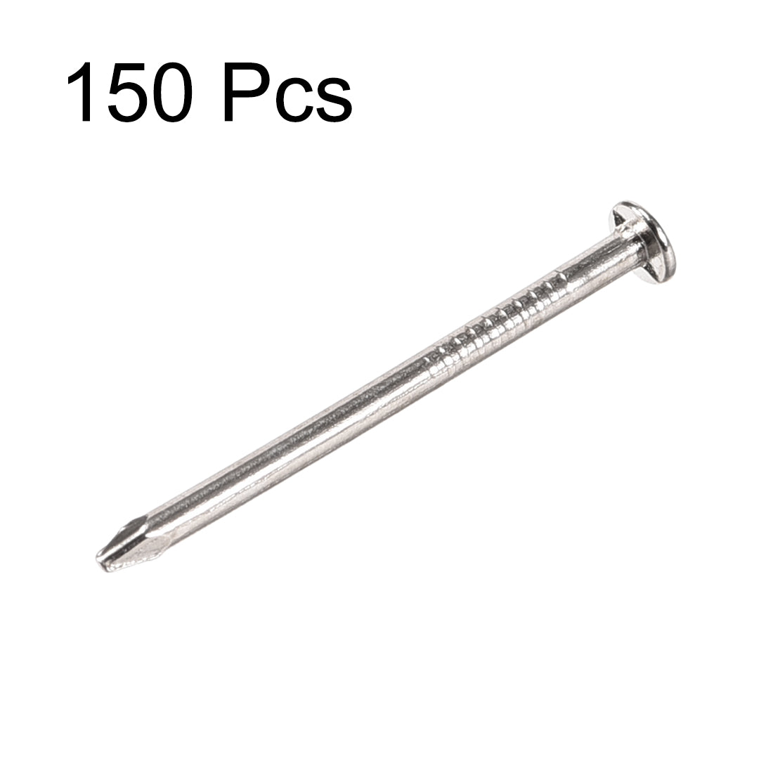 Harfington Small Tiny Nails 1.5X30mm for DIY Decorative Wooden Boxes Silver Tone 150pcs