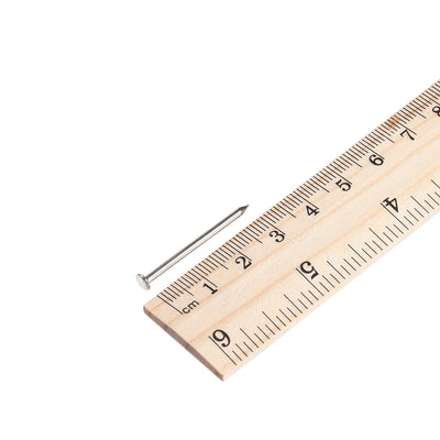 Harfington Small Tiny Nails 1.5X30mm for DIY Decorative Wooden Boxes Silver Tone 150pcs