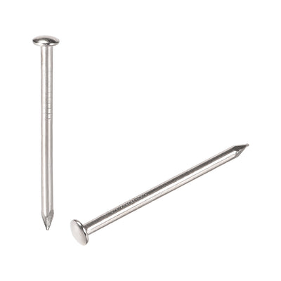 Harfington Small Tiny Nails 1.5X30mm for DIY Decorative Wooden Boxes Silver Tone 150pcs