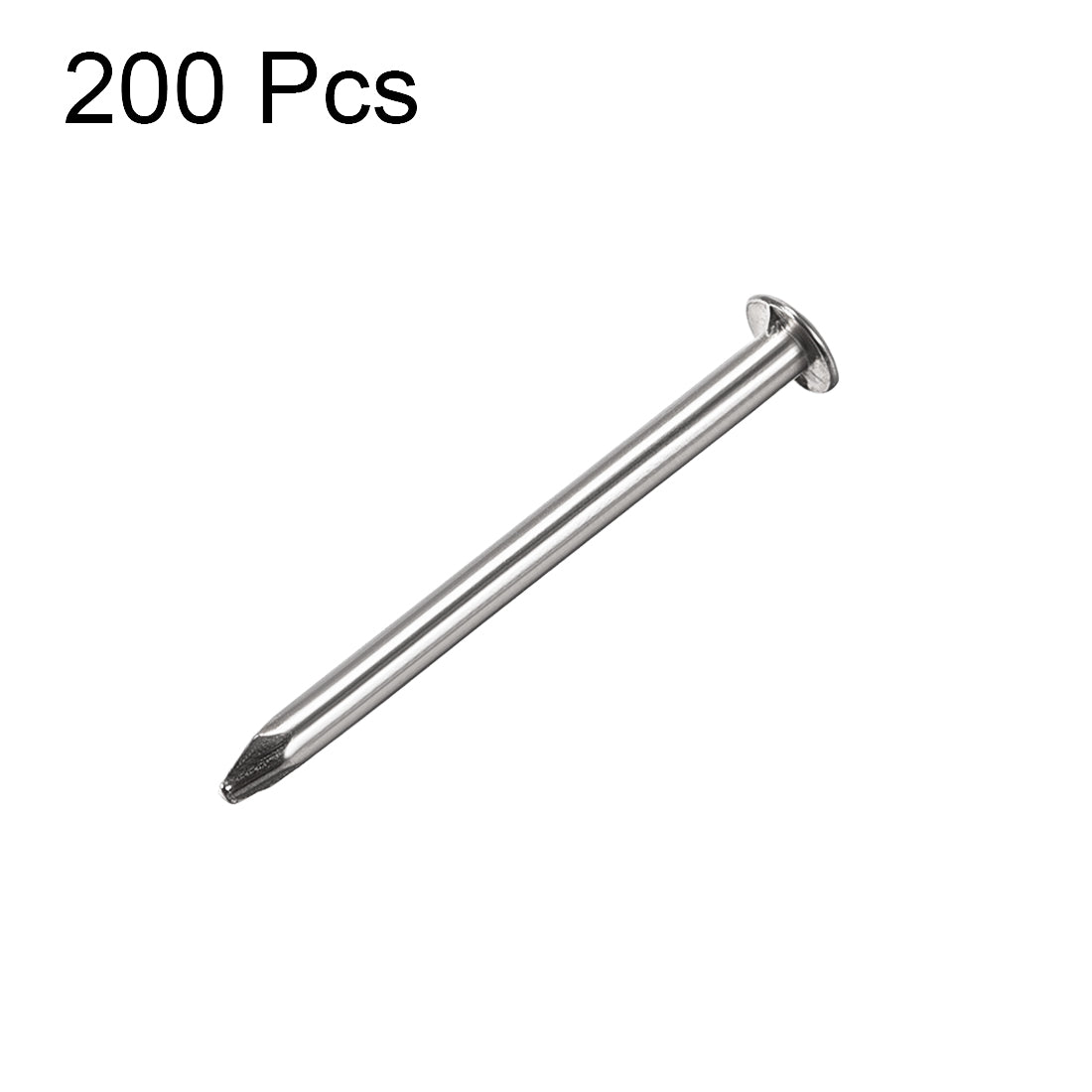 Harfington Small Tiny Nails 1.4X19mm for DIY Decorative Pictures Wooden Boxes Household Accessories 200pcs