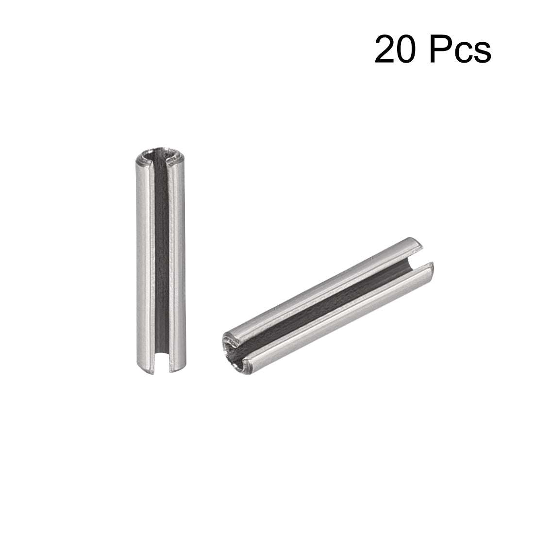 Harfington 304 Stainless Steel Split Spring Roll Dowel Pins Plain Finish 20Pcs