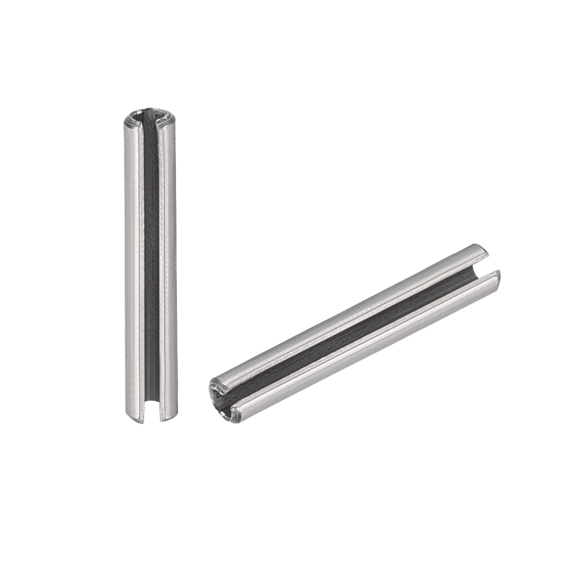 Harfington 304 Stainless Steel Split Spring Roll Dowel Pins Plain Finish 20Pcs