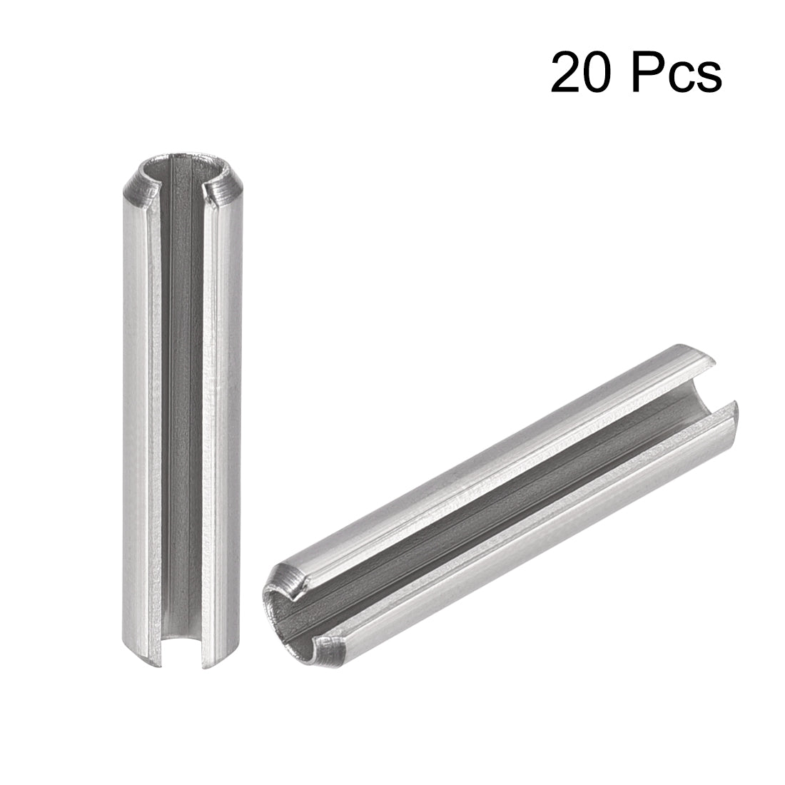 Harfington 304 Stainless Steel Split Spring Roll Dowel Pins Plain Finish 20Pcs