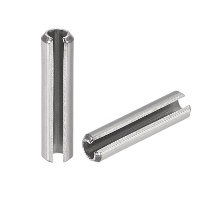 Harfington 304 Stainless Steel Split Spring Roll Dowel Pins Plain Finish 20Pcs