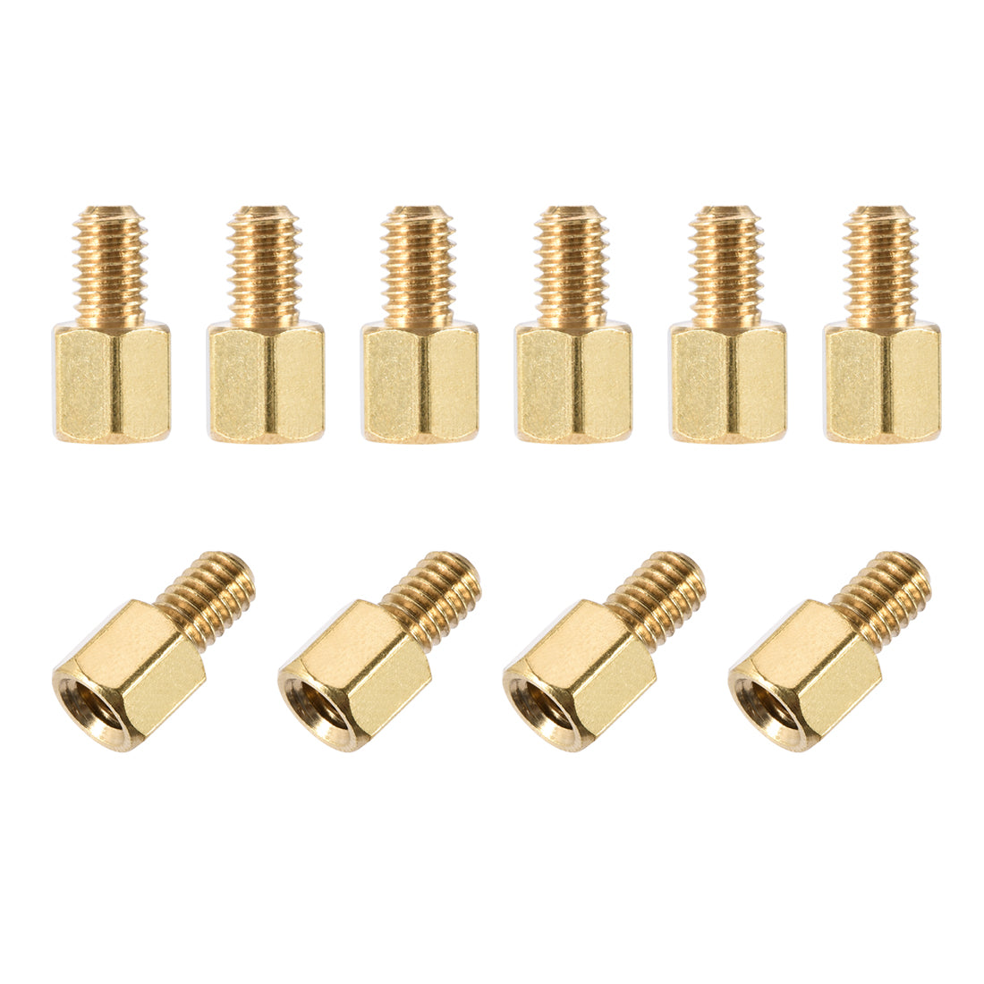 Harfington M4 Male to Female Hex Brass Spacer Standoff 10pcs